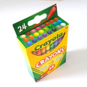 24 pcs Sun Wax Crayons Crayola Multicolored Made with Solar Energy (New Ones)
